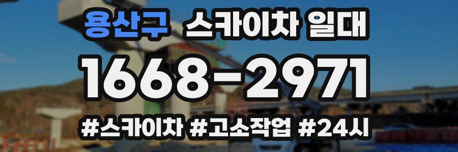 용산구 스카이차 일대