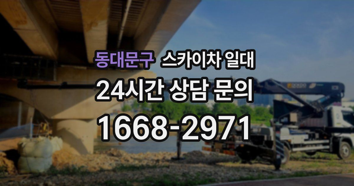 동대문구 스카이차 일대