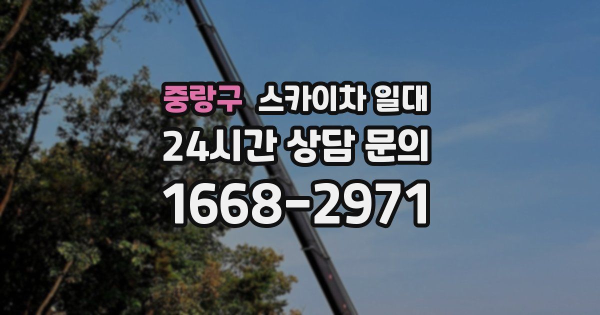 중랑구 스카이차 일대