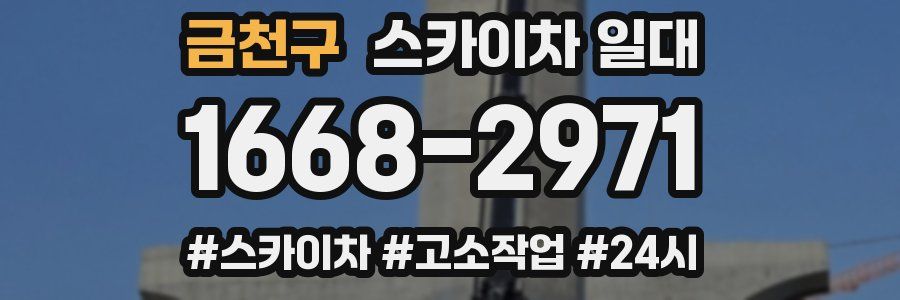 금천구 스카이차 일대