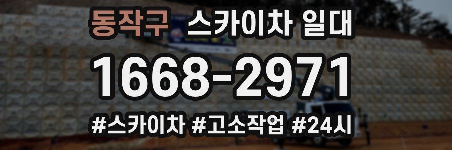 동작구 스카이차 일대