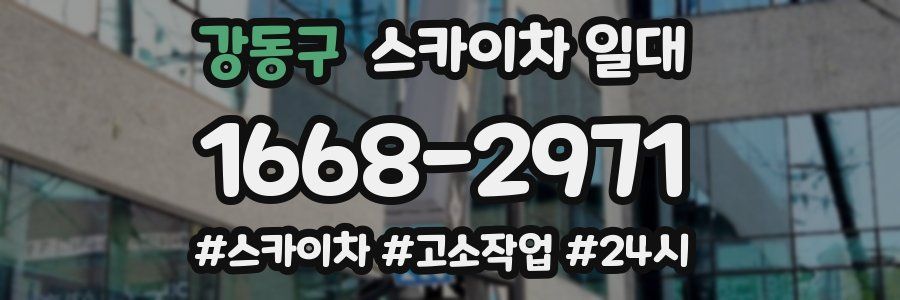 강동구 스카이차 일대