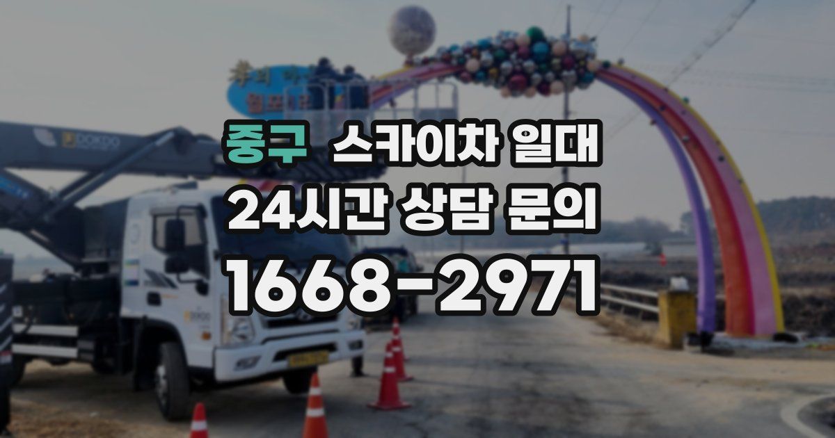 중구 스카이차 일대