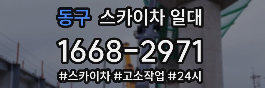 동구 스카이차 일대