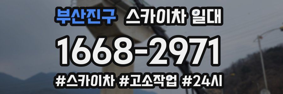 부산진구 스카이차 일대