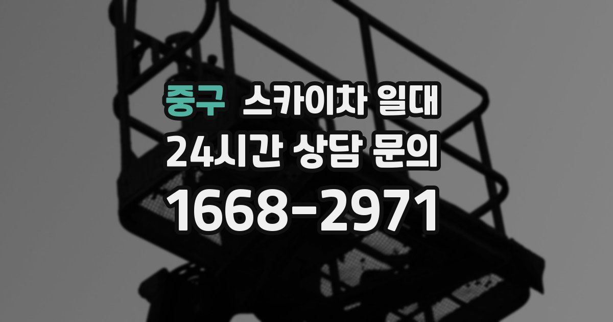 중구 스카이차 일대