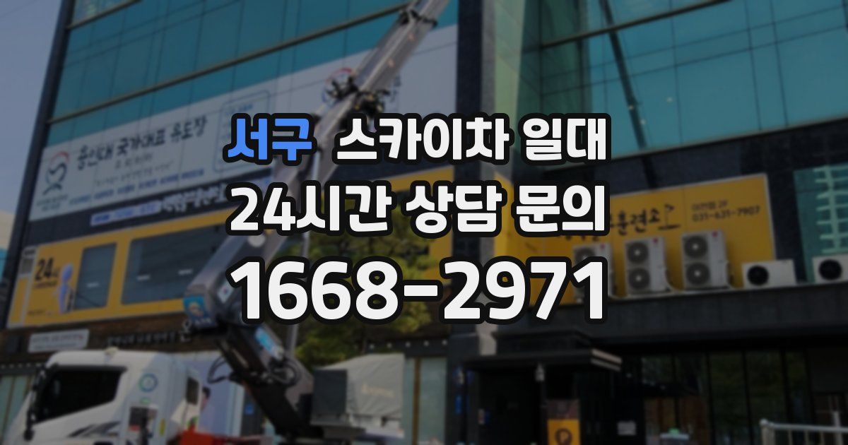 서구 스카이차 일대
