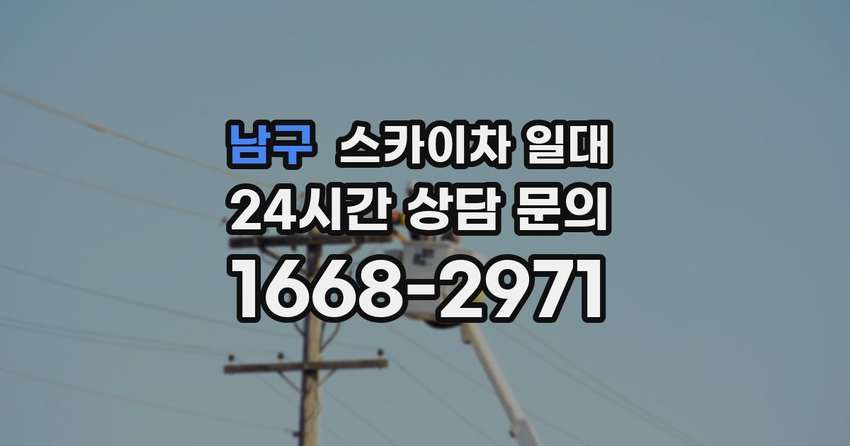 남구 스카이차 일대