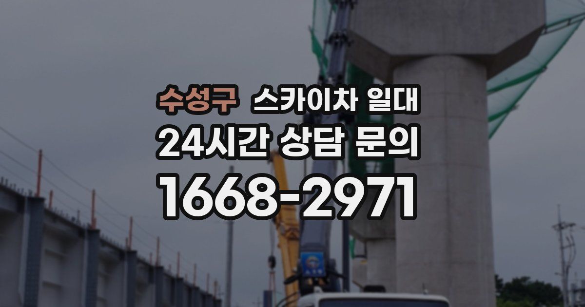 수성구 스카이차 일대