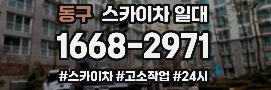 동구 스카이차 일대