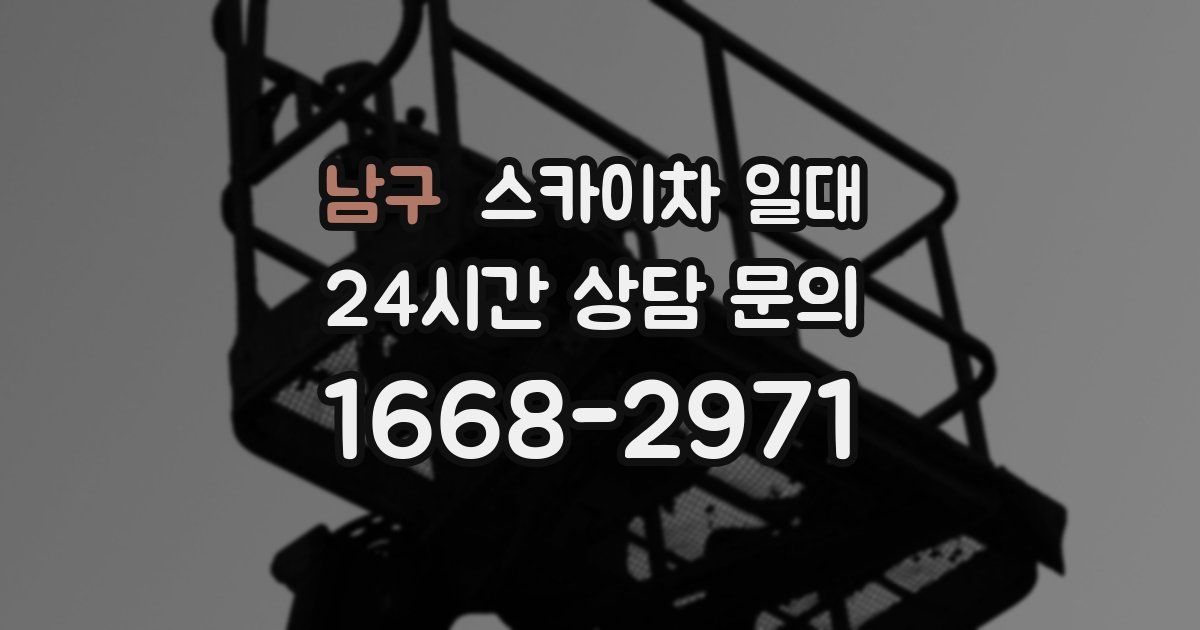 남구 스카이차 일대