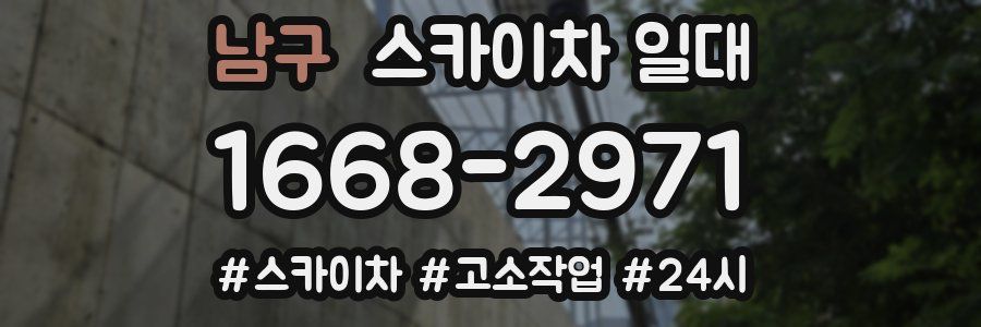 남구 스카이차 일대