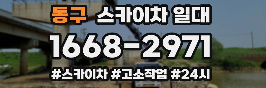 동구 스카이차 일대