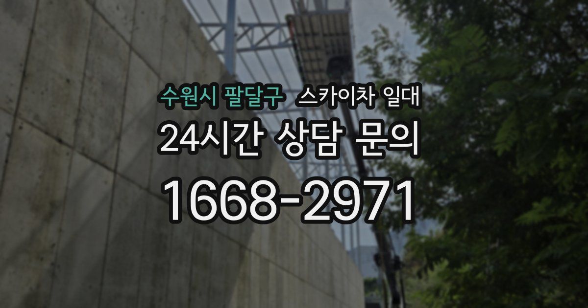 수원시 팔달구 스카이차 일대