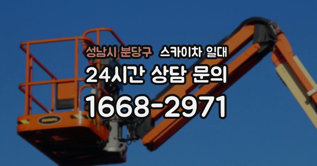 성남시 분당구 스카이차 일대