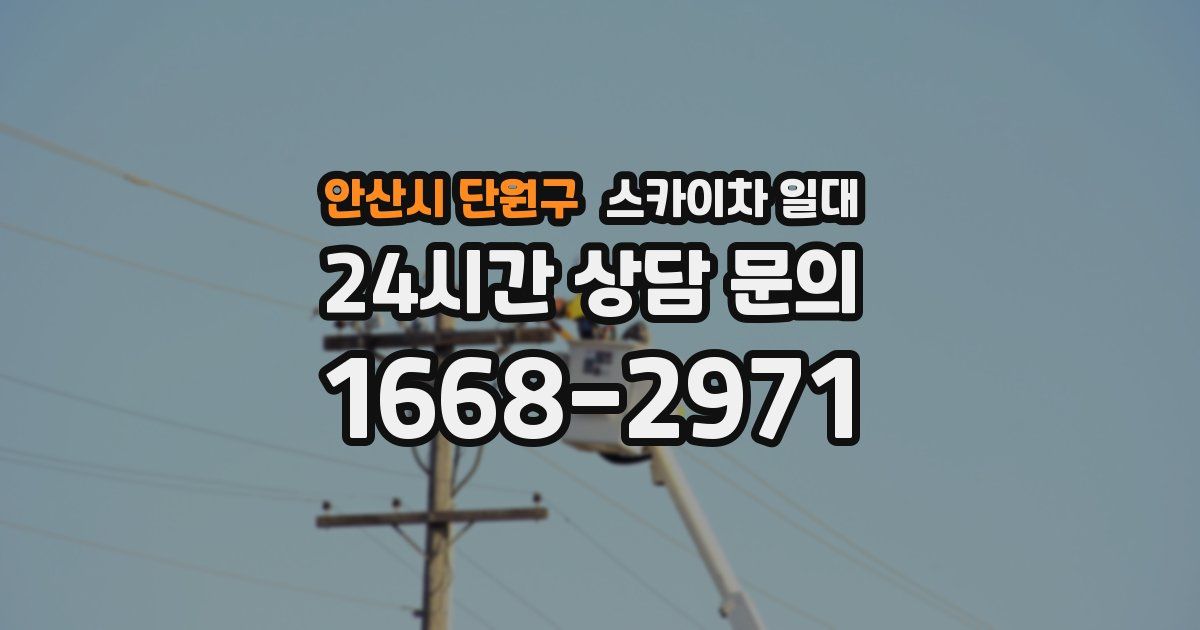 안산시 단원구 스카이차 일대