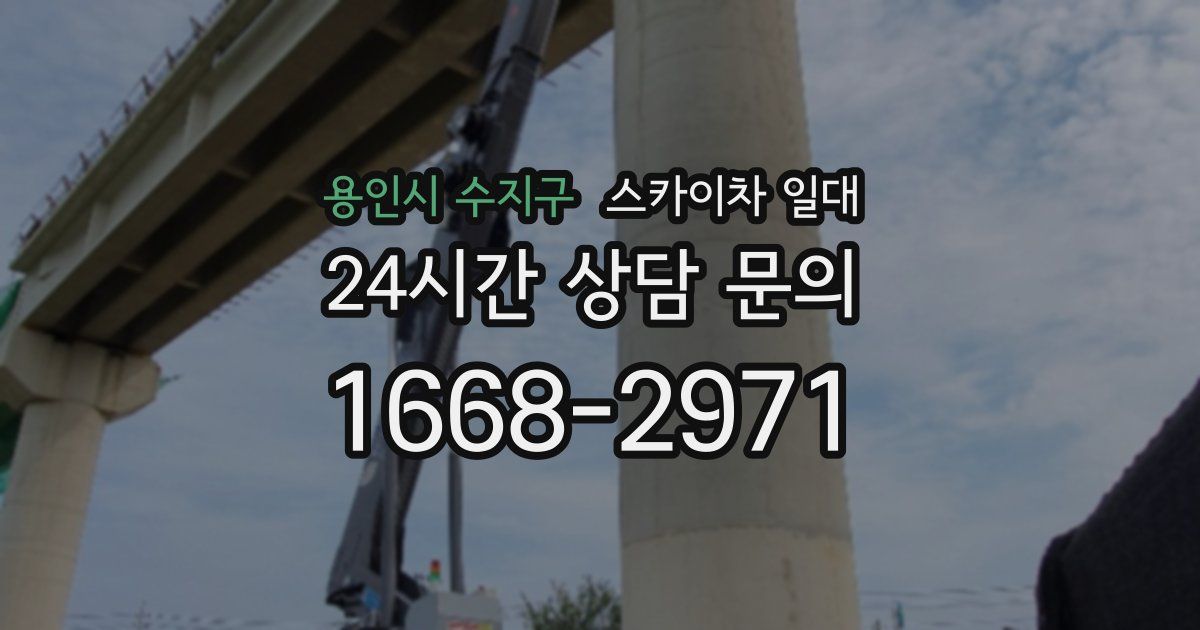용인시 수지구 스카이차 일대