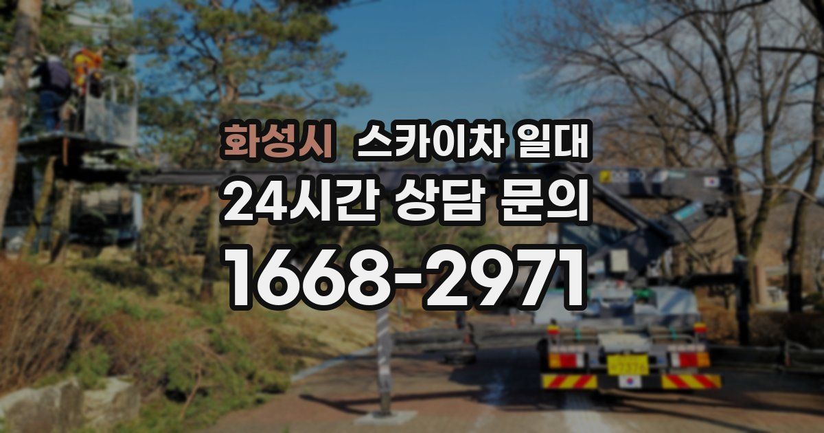 화성시 스카이차 일대