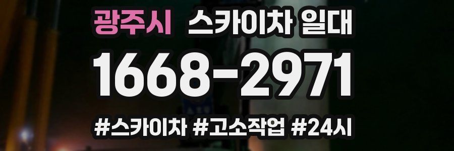 광주시 스카이차 일대