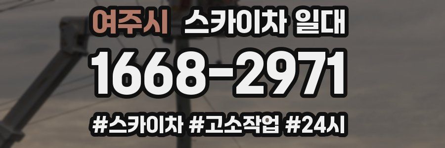 여주시 스카이차 일대