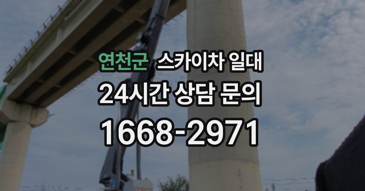연천군 스카이차 일대