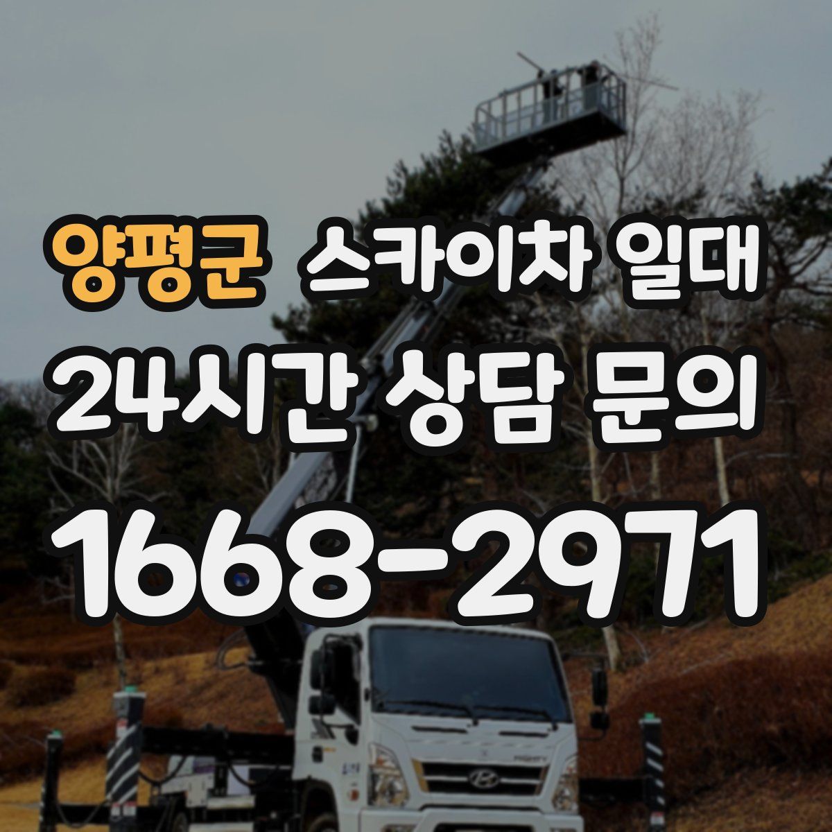 양평군 스카이차 일대
