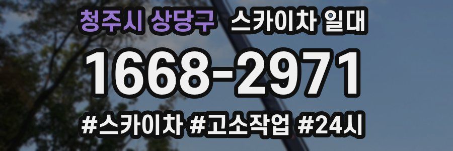 청주시 상당구 스카이차 일대