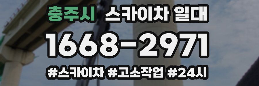 충주시 스카이차 일대