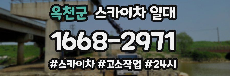 옥천군 스카이차 일대