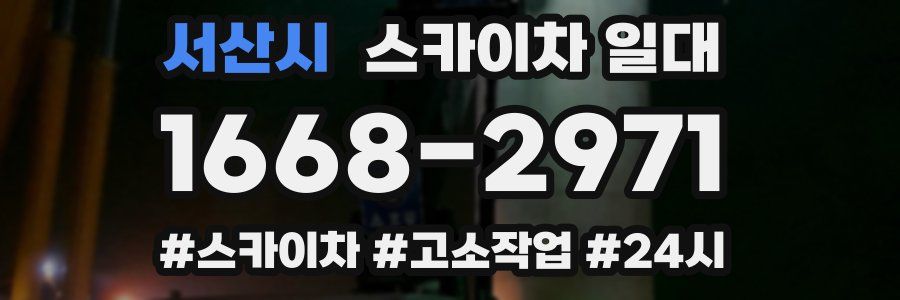 서산시 스카이차 일대