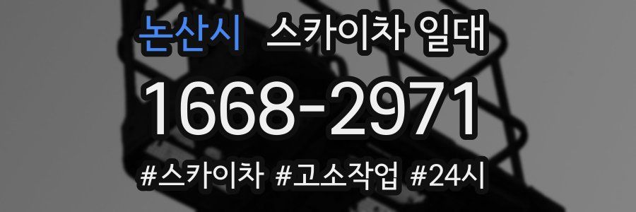 논산시 스카이차 일대