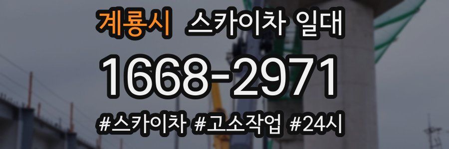 계룡시 스카이차 일대