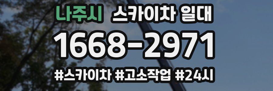 나주시 스카이차 일대