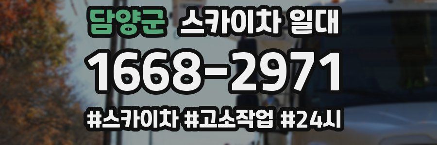 담양군 스카이차 일대