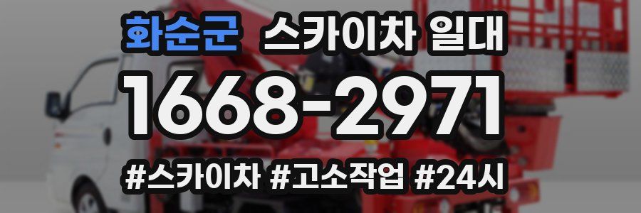 화순군 스카이차 일대