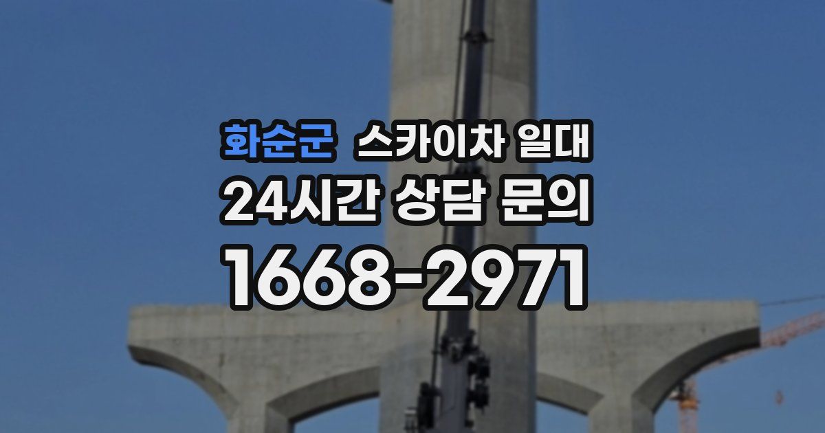 화순군 스카이차 일대