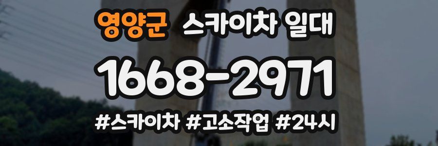영양군 스카이차 일대