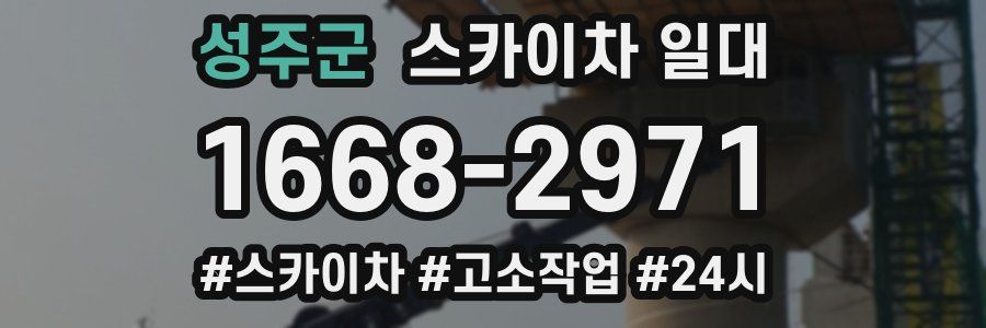 성주군 스카이차 일대