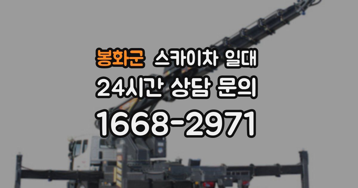 봉화군 스카이차 일대