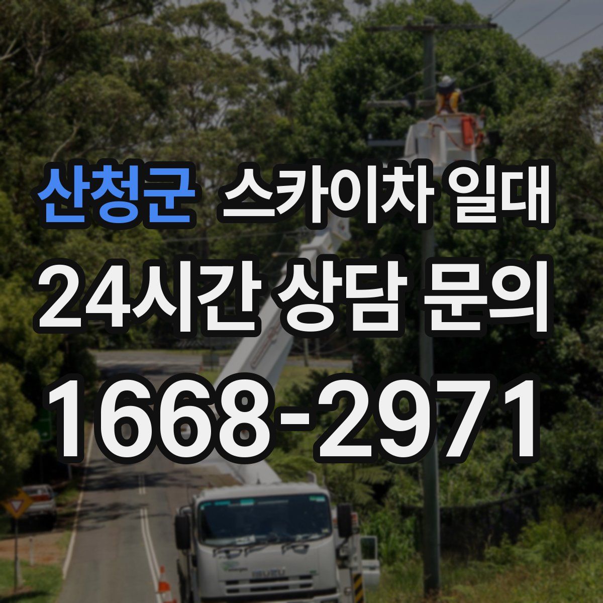산청군 스카이차 일대