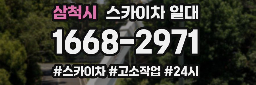 삼척시 스카이차 일대