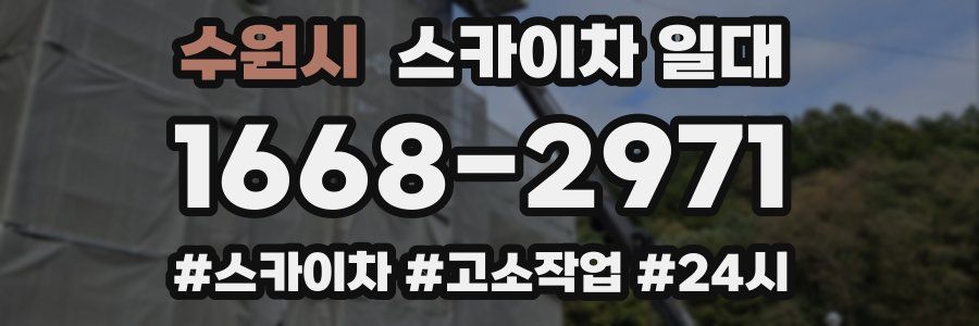 수원시 스카이차 일대