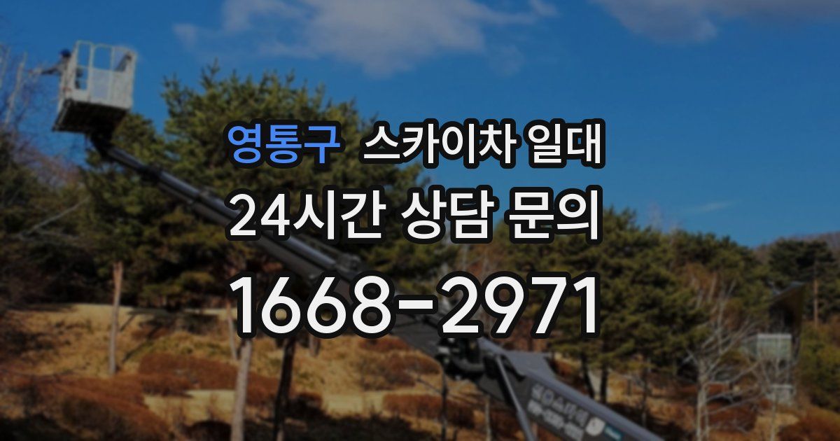 영통구 스카이차 일대