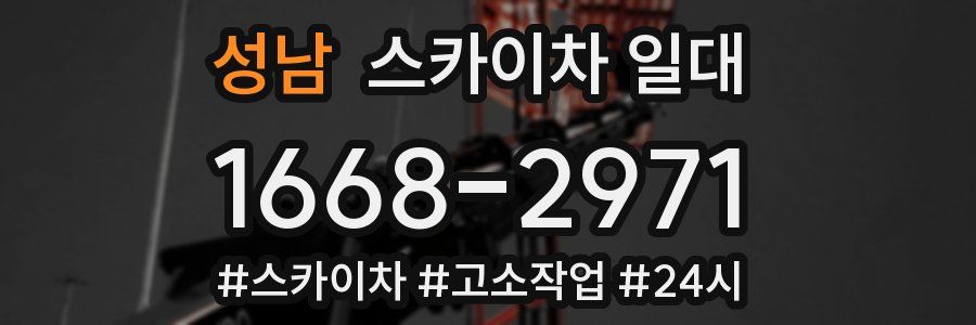 성남 스카이차 일대