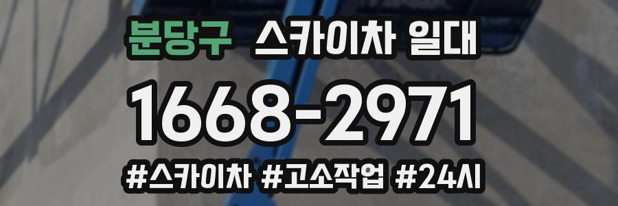 분당구 스카이차 일대