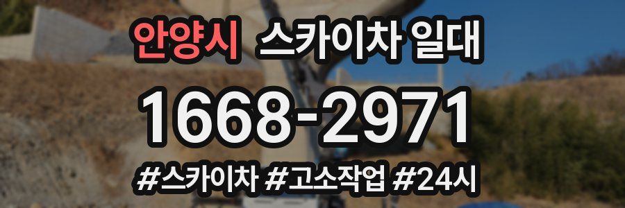 안양시 스카이차 일대