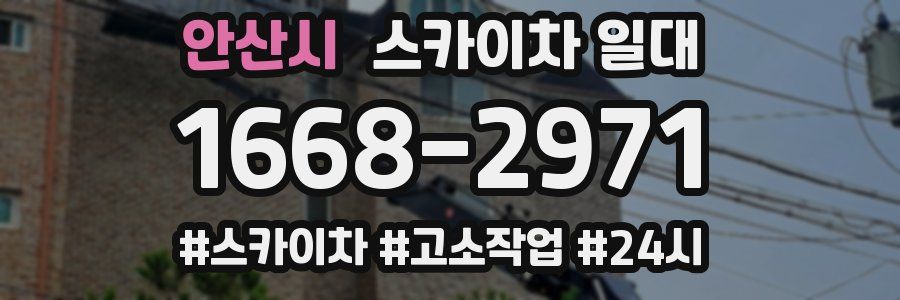 안산시 스카이차 일대