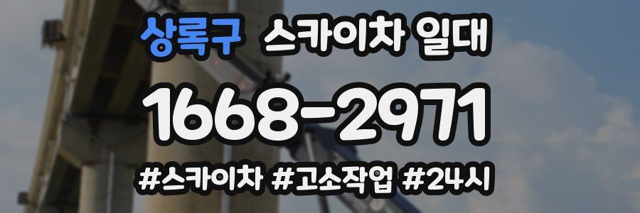 상록구 스카이차 일대