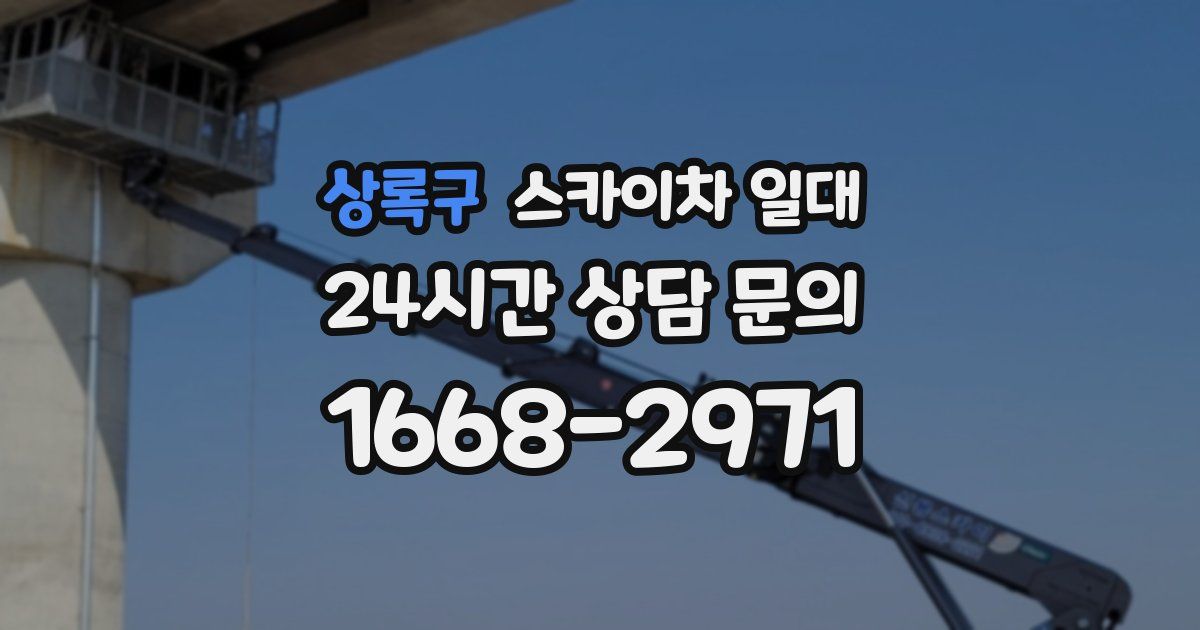상록구 스카이차 일대