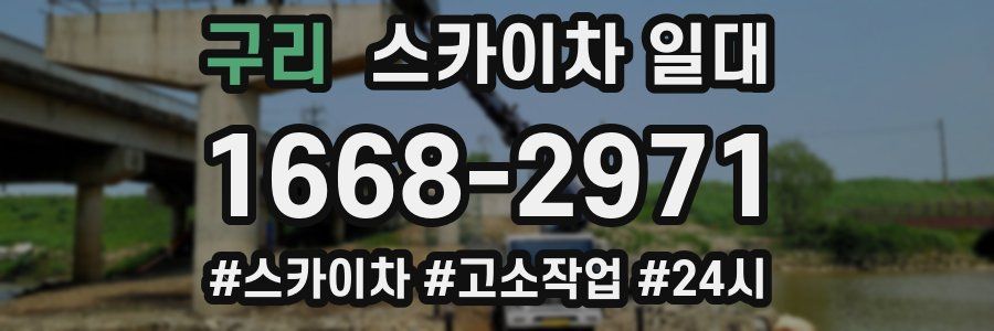 구리 스카이차 일대